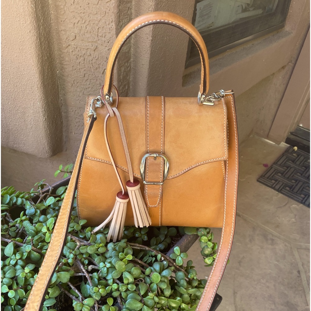 Gucci Light Brown Crossbody Bag with Tassels